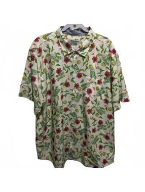 Tommy Bahama Mojito Bay Make It A Double Coconut Print Shirt XXL